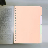 8 tk Paberi eraldaja Eemaldatavad sülearvuti vaheseinad Markerid Lahtise lehe lehefail A5 registrikaart augustatud köitja