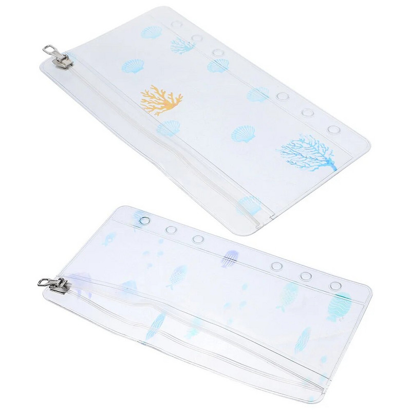 Θήκη μολυβιού με φερμουάρ Τσέπες βιβλιοδεσίας 6 οπών Θήκη βιβλιοδεσίας Μετρητά Φάκελοι προϋπολογισμού Εγγράφων Φάκελοι αρχειοθέτησης Σημειωματάριο Τσάντα με χαλαρά φύλλα