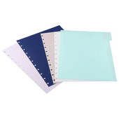 5 cilnes 5 krāsas Discound sadalītāji Plānotājs Aksesuāri Piezīmju grāmatiņa Burtu izmērs Lapa Saistītāja sadalītāju lapa