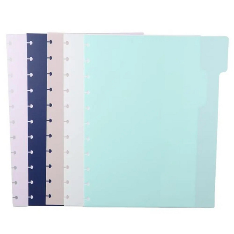 5 cilnes 5 krāsas Discound sadalītāji Plānotājs Aksesuāri Piezīmju grāmatiņa Burtu izmērs Lapa Saistītāja sadalītāju lapa