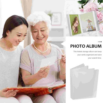 1 книга с албуми със снимки Албум със снимки Многофункционален фотоалбум Прозрачен фотоалбум