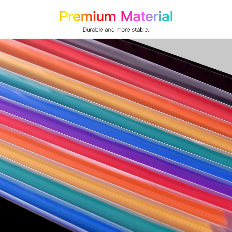 12 τσέπες Επέκταση φακέλου αρχείου Ακορντεάν Οργάνωση αρχείων Α4 Μέγεθος γράμματος Οργανωτής αρχείων Rain Rainbow Color