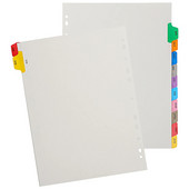 12 lapų bloknoto skirstytuvai Užrašų knygelės segtuvų skirstytuvai Kalendorius Mėnesio rodyklės puslapiai Segtuvų skirstytuvai