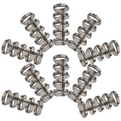 10 τμχ Βιβλία Κλιπ βιβλιοδεσίας Αντικατάσταση δαχτυλιδιών Πλαστικά πηνία βιβλιοδεσίας σπειροειδών σημειωματάριων