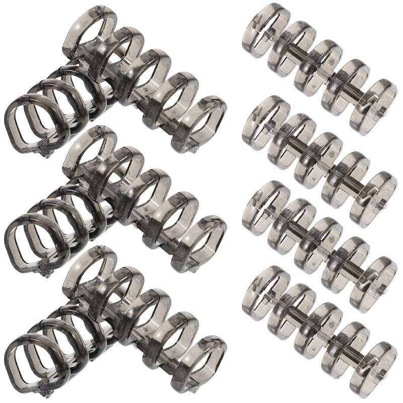 10 τμχ Βιβλία Κλιπ βιβλιοδεσίας Αντικατάσταση δαχτυλιδιών Πλαστικά πηνία βιβλιοδεσίας σπειροειδών σημειωματάριων