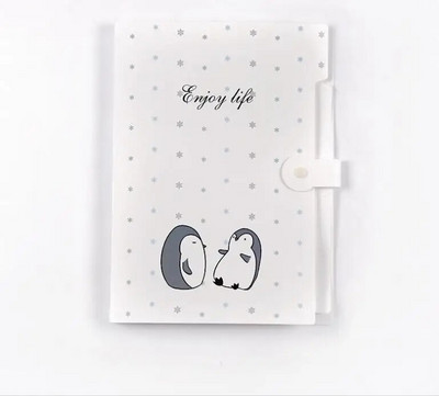 Cute Cartoon A4 File Folders 5 Pockets Office Expanding File Folders Document Organizer Κουμπί κλεισίματος Σχολικά προμήθειες