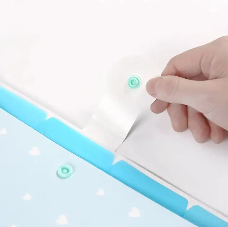 Cute Cartoon A4 File Folders 5 Pockets Office Expanding File Folders Document Organizer Κουμπί κλεισίματος Σχολικά προμήθειες