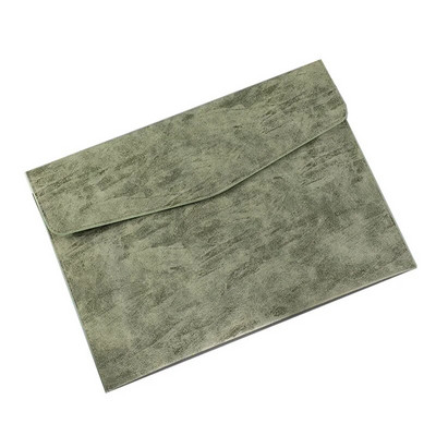 A4 Papirna prijenosna kožna torba za dokumente Torba za dokumente velikog kapaciteta Gumb za podebljavanje Vodootporna pohrana poslovnih uredskih dokumenata