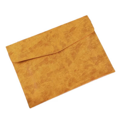 A4 Papirna prijenosna kožna torba za dokumente Torba za dokumente velikog kapaciteta Gumb za podebljavanje Vodootporna pohrana poslovnih uredskih dokumenata