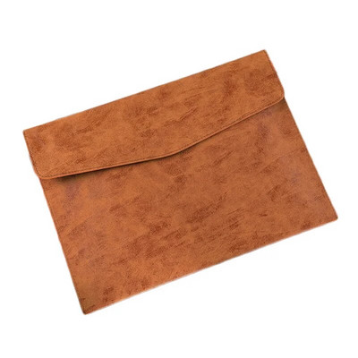 A4 Papirna prijenosna kožna torba za dokumente Torba za dokumente velikog kapaciteta Gumb za podebljavanje Vodootporna pohrana poslovnih uredskih dokumenata