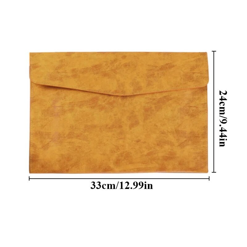 A4 Papirna prijenosna kožna torba za dokumente Torba za dokumente velikog kapaciteta Gumb za podebljavanje Vodootporna pohrana poslovnih uredskih dokumenata