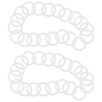 40kom Prstenovi za registrator Prstenovi za knjige Prsten za registrator Plastični prsten za registrator Ukrasni prsten za registrator za bilježnicu