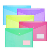 5gab A4 izmēra plastmasas aploksnes Caurspīdīgas dokumentu failu aplokšņu mapes ar etiķešu kabatiņu un spraudni skolas mājas biroja piederumiem