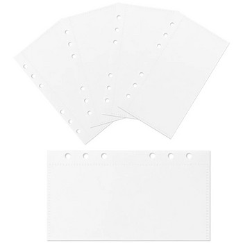 Άδειο πλαστικό Α6 Binder Organizer Divider Separator Board Notebooks Cash Budget Bag For Protectors Τσέπες Αποθήκευση