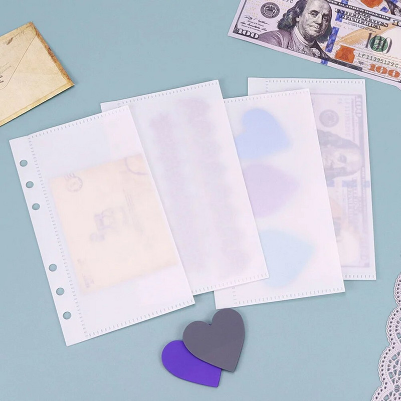 Tühi plastikust A6 köitja korraldaja jagaja eraldusplaat leht Sülearvutid Sularaha eelarvekott kaitsmete jaoks Taskud hoiuruum