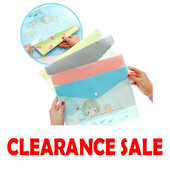 Korejas papīra maisiņi A4 PVC jauki multfilmu dzīvnieki Meng bija daļēji caurlaidīgs papīra maisiņš studentu mapes, elastīgas aizdares mape A262