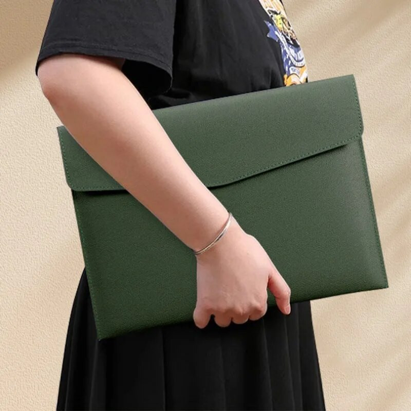 A4-formaadis paberist kaasaskantav nahast failikott Moekootide kott paksendav nupp Veekindel ärikontori dokumentide hoiuhaldus