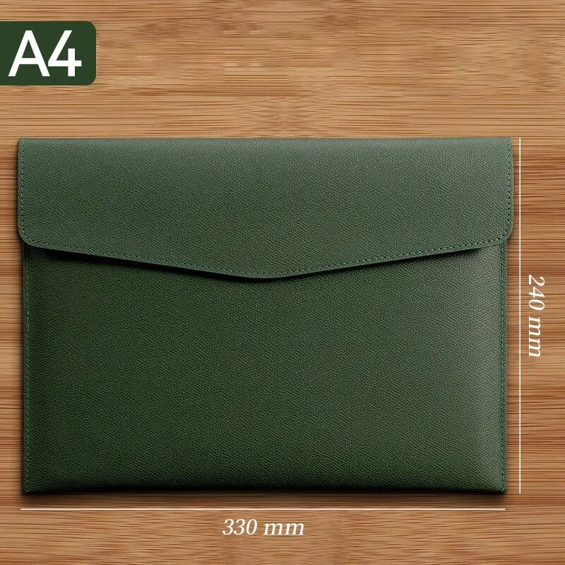 A4-formaadis paberist kaasaskantav nahast failikott Moekootide kott paksendav nupp Veekindel ärikontori dokumentide hoiuhaldus