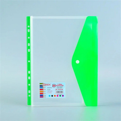 Τσάντα με κουμπωτά κλείσιμο Τσάντα αποθήκευσης Τσάντα με φερμουάρ Τσάντα εγγράφων Α4 Φάκελοι φακέλων δοκιμαστικής θήκης χαρτιού Οργανωτής εγγράφων