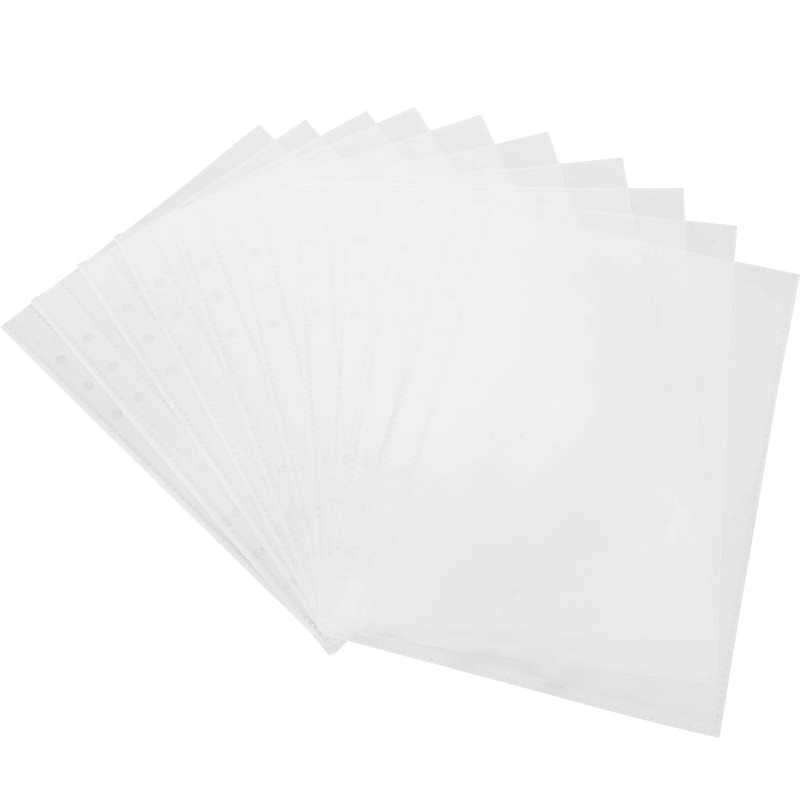 20 vnt. praktiškų segtuvų kišenės Daugiafunkcinės failų apsaugos Nešiojami segtuvų įdėklai