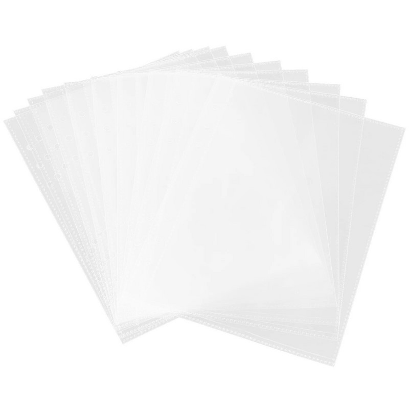 20 vnt. praktiškų segtuvų kišenės Daugiafunkcinės failų apsaugos Nešiojami segtuvų įdėklai