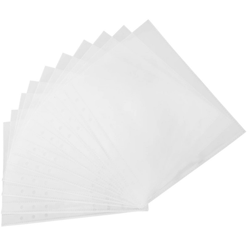 20 vnt. praktiškų segtuvų kišenės Daugiafunkcinės failų apsaugos Nešiojami segtuvų įdėklai