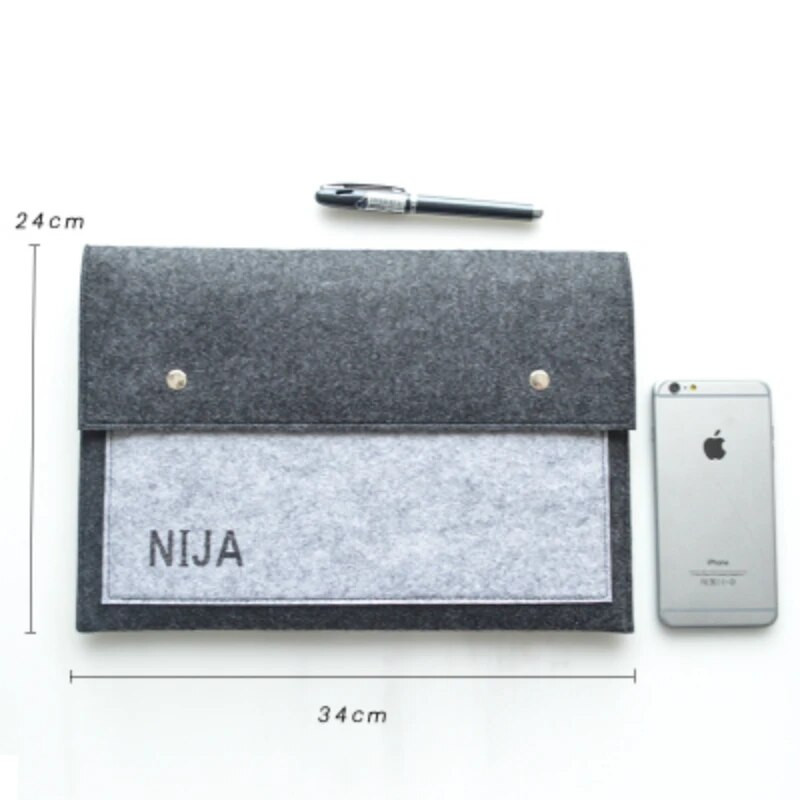 Vienkārša vilnas sprādze A4 papīra failu soma Biroja portfeļa soma portfelis aizverams mape uzglabāšanas soma Kastes fails Studentu biroja piederumi