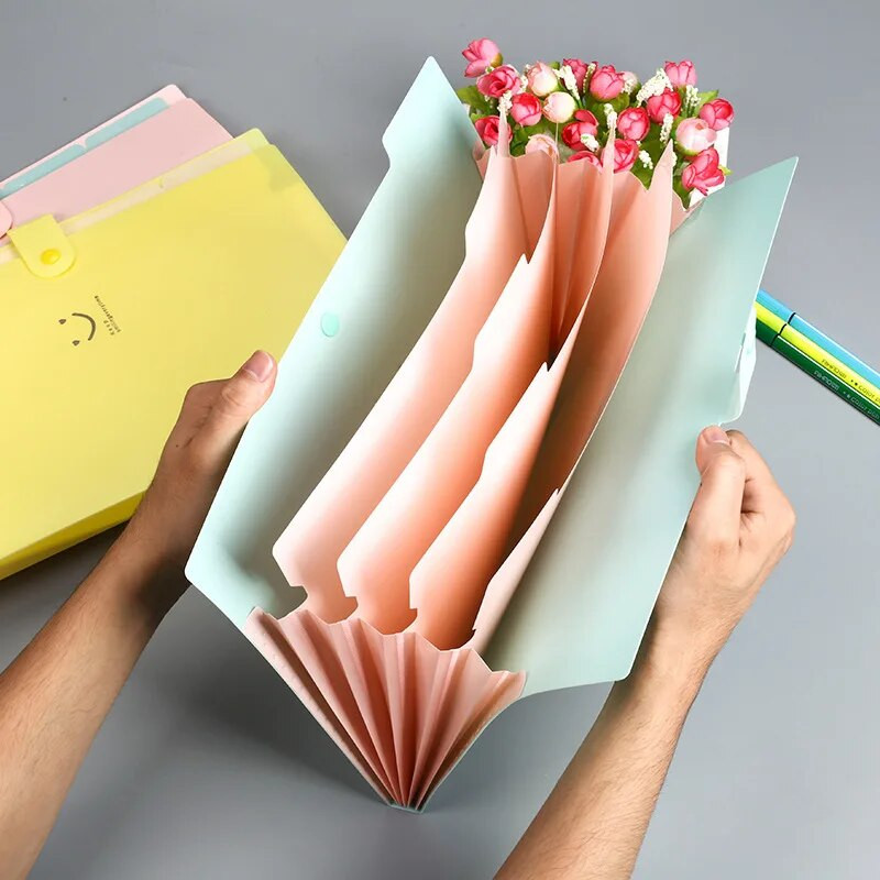 1 τεμ. Φάκελος αρχείου A4 5 στρώσεων Macaron Έγχρωμο αρχείο Μεγάλης χωρητικότητας Οργάνωση εγγράφων Φοιτητικό Σχολείο και προμήθειες γραφείου Χαρτικά