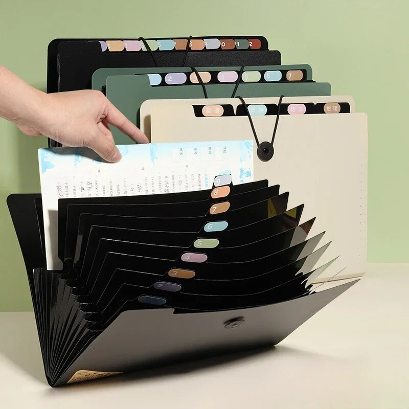 Jauns A4 failu mapju uzglabāšanas maisiņš Testa papīra darbvirsmas rīks Skolas kancelejas preces biroja piederumi