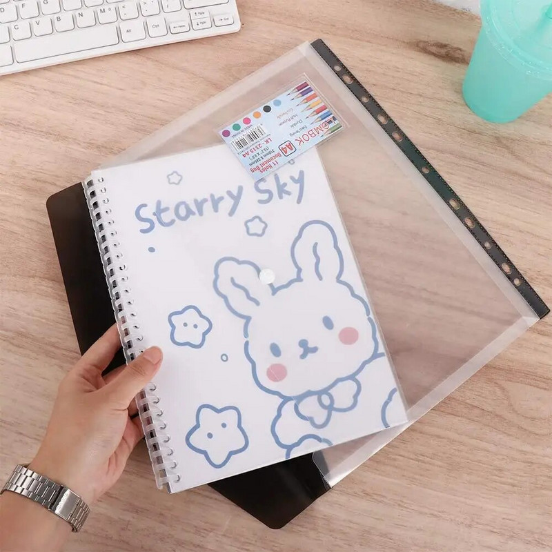 Προμήθειες Τσάντα αποθήκευσης Τσάντα αρχείου Τσάντα με φερμουάρ με κλείσιμο με κουμπωτό κλείδωμα Οργανωτής εγγράφων Τσάντα εγγράφων Α4 Φάκελοι φακέλων Δοκιμαστική θήκη χαρτιού