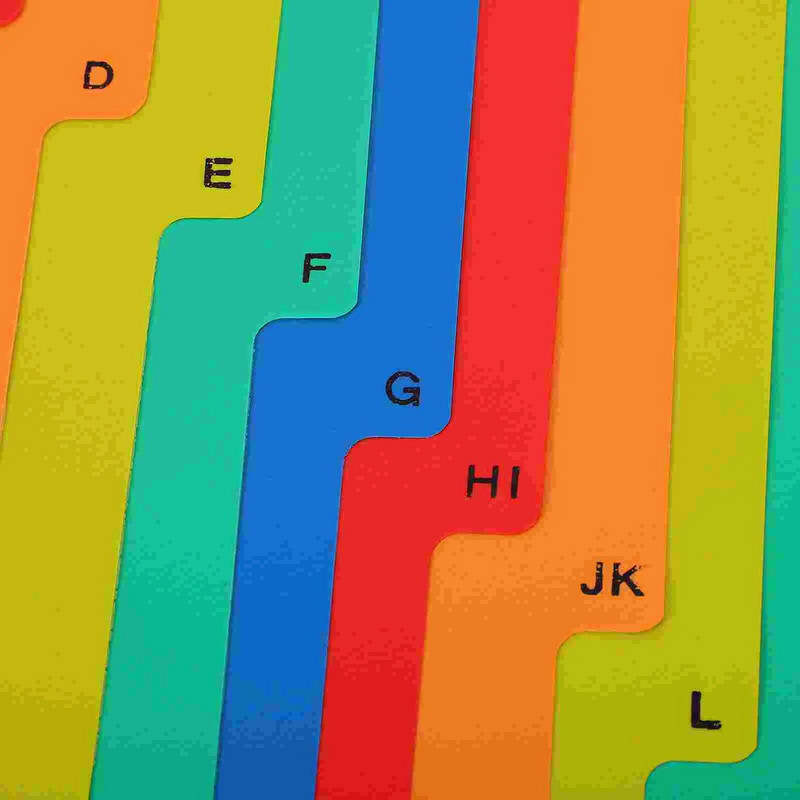 21 τεμ. Σημειωματάρια A4 Διαχωρισμένα Loose Leaf Punched Binder Dividers Loose-leaf Page Markers File Office