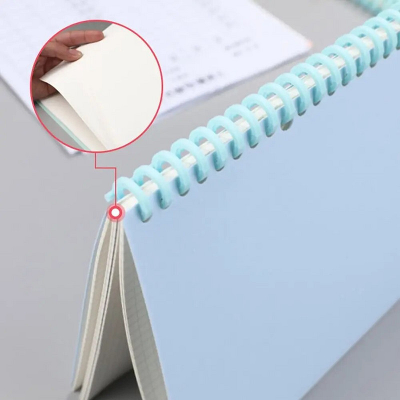 Binder sprādze Piezīmju grāmatiņas iesiešanas klipsis iesiešanas sloksne A4 A5 B5 brīvu lapu gredzens 12 mm 30 caurumu plastmasas grāmatu apļi