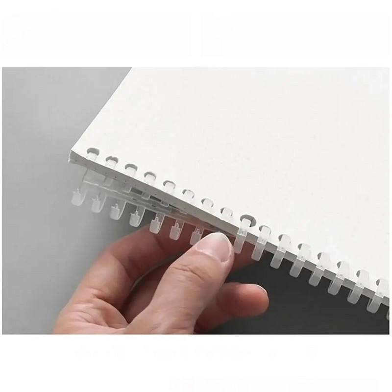Binder sprādze Piezīmju grāmatiņas iesiešanas klipsis iesiešanas sloksne A4 A5 B5 brīvu lapu gredzens 12 mm 30 caurumu plastmasas grāmatu apļi