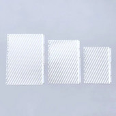 5 loksnes A5 B5 A4 caurspīdīga papīra rādītāja dalītājs, personīgais plānotājs, piezīmjdatora atdalītājs ar brīvām lapām dienasgrāmatas rakstāmpiederumu piederums