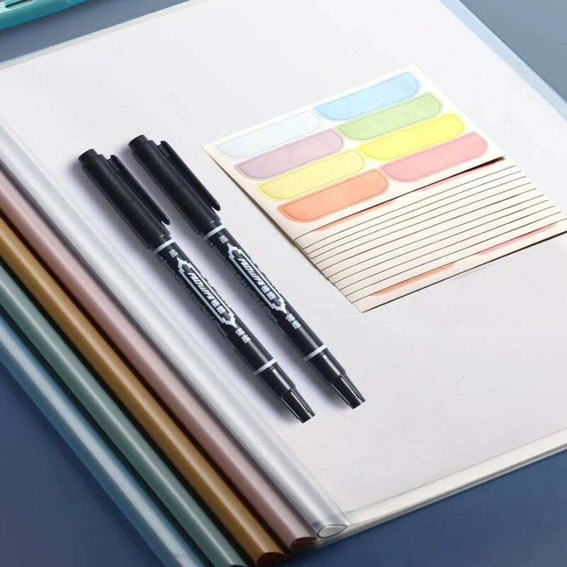 10Gb A4 Vilkšanas stieņa saspraude, sabiezināta jūgstieņa saistviela Papīra failu mapes aizsargskava Skolas piederumu plānotājs Piederumi Kancelejas preces