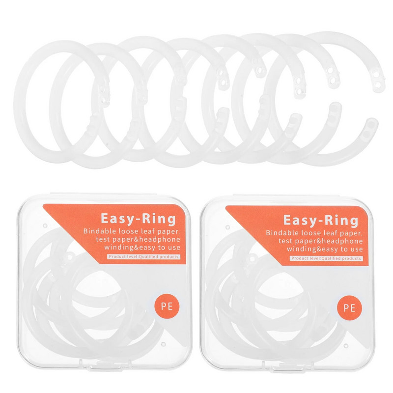 4 kastes Plastmasas gredzeni Grāmatu saspraudes Saspraudes Saspraudes Papīrs Zibatmiņas kartītes Grāmatas Sadalītas iesiešanas Lapas