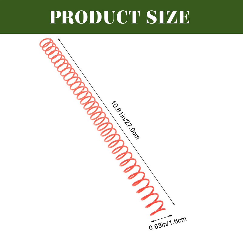 Plastikinės spiralinės rišimo ritės 6 vnt Spalvingos surišimo spiralės surišimo spygliai Segtuvų šukos spygliai Knygų įrišimo rinkinių ataskaita