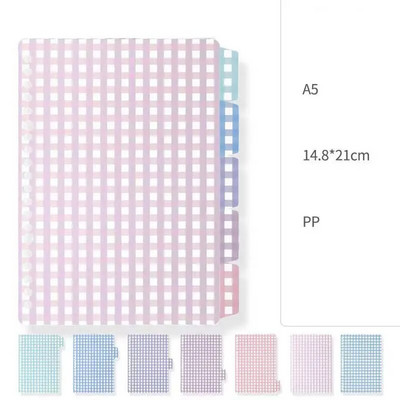 7 loksnes/komplekts 20/26 caurums B5 A5 saistvielu rādītāja sadalītāju rādītāja lapa brīvo lapu piezīmjdatoram, īsu īsu grāmatiņu rakstāmpiederumi Skolas biroja piederumi