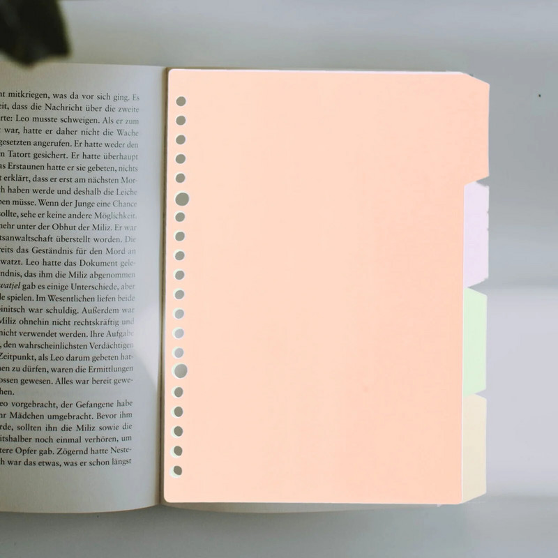 8 τμχ Διαχωριστικά βιβλιοδετικά Σημειωματάριο Διαχωριστικά βιβλιοδετικής καρτέλες Μαρκαδόροι σελίδας με χαλαρά φύλλα