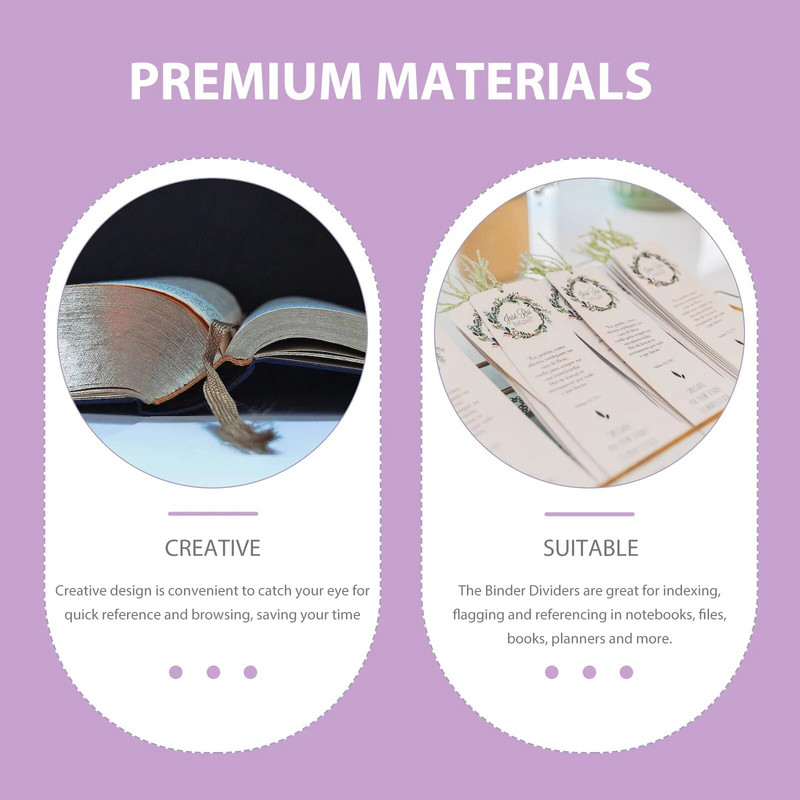 8 τμχ Διαχωριστικά βιβλιοδετικά Σημειωματάριο Διαχωριστικά βιβλιοδετικής καρτέλες Μαρκαδόροι σελίδας με χαλαρά φύλλα