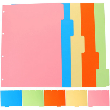 2 комплекта Разделител Разделител Подвързване на страници Цветни маркери Естетични разделители