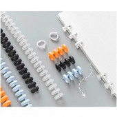 5 τμχ A4 A5 B5 Αποσπώμενο κλιπ βιβλιοδεσίας σημειωματάριων με 30 οπές χάρτινο δαχτυλίδι βιβλίου λευκώματος σπειροειδή βιβλιοδεσία Αναλώσιμα βιβλιοδεσίας γραφείου