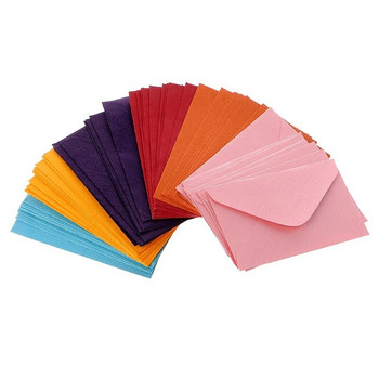 50 части Комплект пликове 6 x 10 cm Разноцветни ретро комплект пликове за подарък J60A