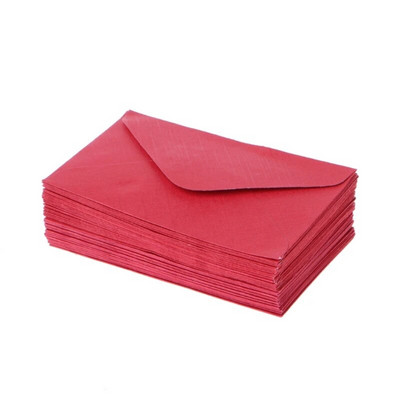 50 tükki 6 x 10 cm ümbrikekomplekt Erinevates värvides Vintage kinkeümbrike komplekt J60A