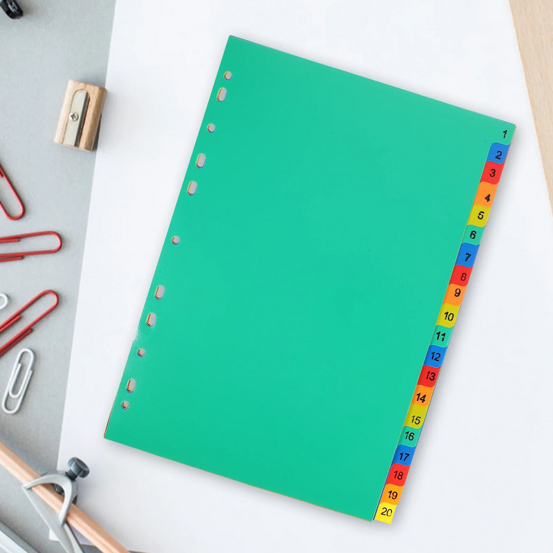 21 tk A4 eraldatud lahtiste lehtedega augustatud köitejagajad raamatu esteetilised klambrid plastsildid lahtiste lehtedega lehemarkerid numbrivahekaardid