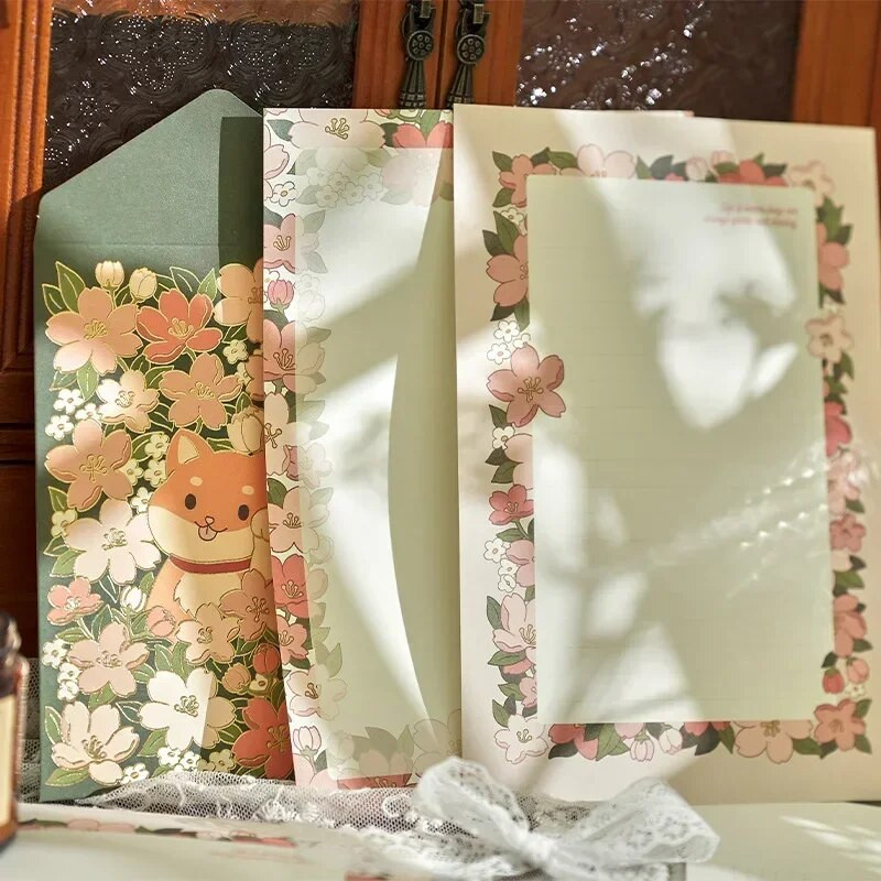 12 τμχ/Σετ Ρομαντικοί φάκελοι Γραπτό γράμμα Χαρτί Σφραγιστικό Αυτοκόλλητα Ευχετήριες Κάρτες Γάμου Κάλυμμα Σχολικό Γραφείο