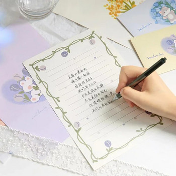 Σειρά χαριτωμένα καρτούν Μπουκέτο Φάκελοι Επιστολή Σετ χαρτιού Σελιδοδείκτες Αυτοκόλλητα σφράγισης Ρομαντικά Γράμματα εξομολόγησης Κορεάτικα χαρτικά
