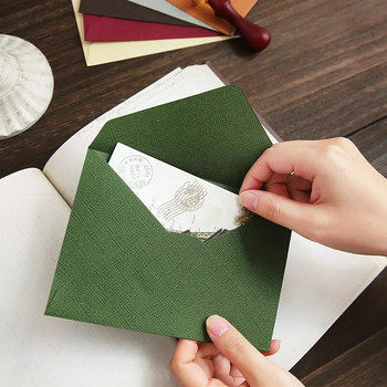 20 бр./опаковка C6 Хартиени пликове с ретро текстура на коноп Уестърн пликове за покани за сватбени тържества Поздравителни картички Пликове за подаръци