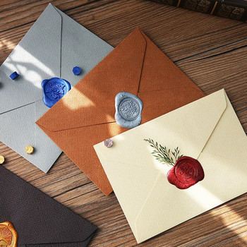 20 бр./опаковка C6 Хартиени пликове с ретро текстура на коноп Уестърн пликове за покани за сватбени тържества Поздравителни картички Пликове за подаръци