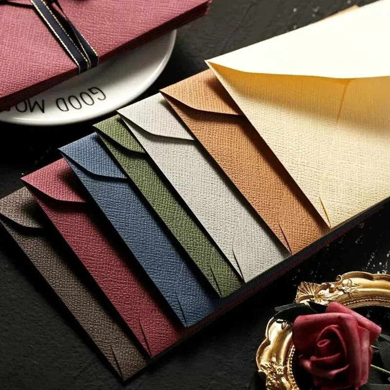 5/10 tk Lihtsad tahked ümbrikud DIY postkaartide ümbrikud Korea kirjatarbed Pulmakutsekaardi kaaned Kontoritarbed